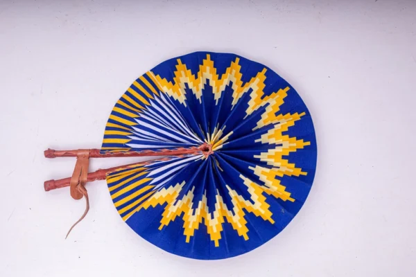 Handcrafted Foldable African Fabric Fans - Image 5